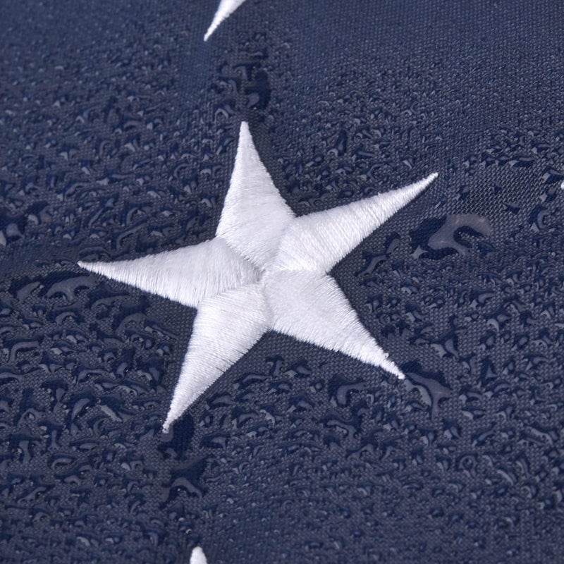 Olycole American Flag 10x15 FT, Large US Flag USA High Wind with Embroidered Stars, Sewn Stripes, Brass Grommets, Durable Outdoor Outside - Image 4